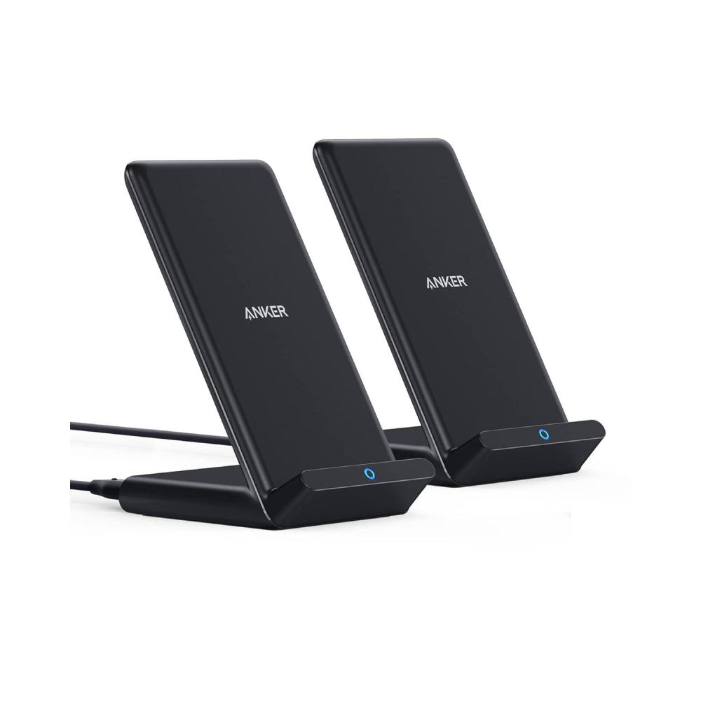 imageAnker 2 Pack 313 Wireless Charger Stand QiCertified for iPhone 1616 Pro16 Pro Max151413 10W FastCharging Galaxy S23 S22 S21No AC Adapter