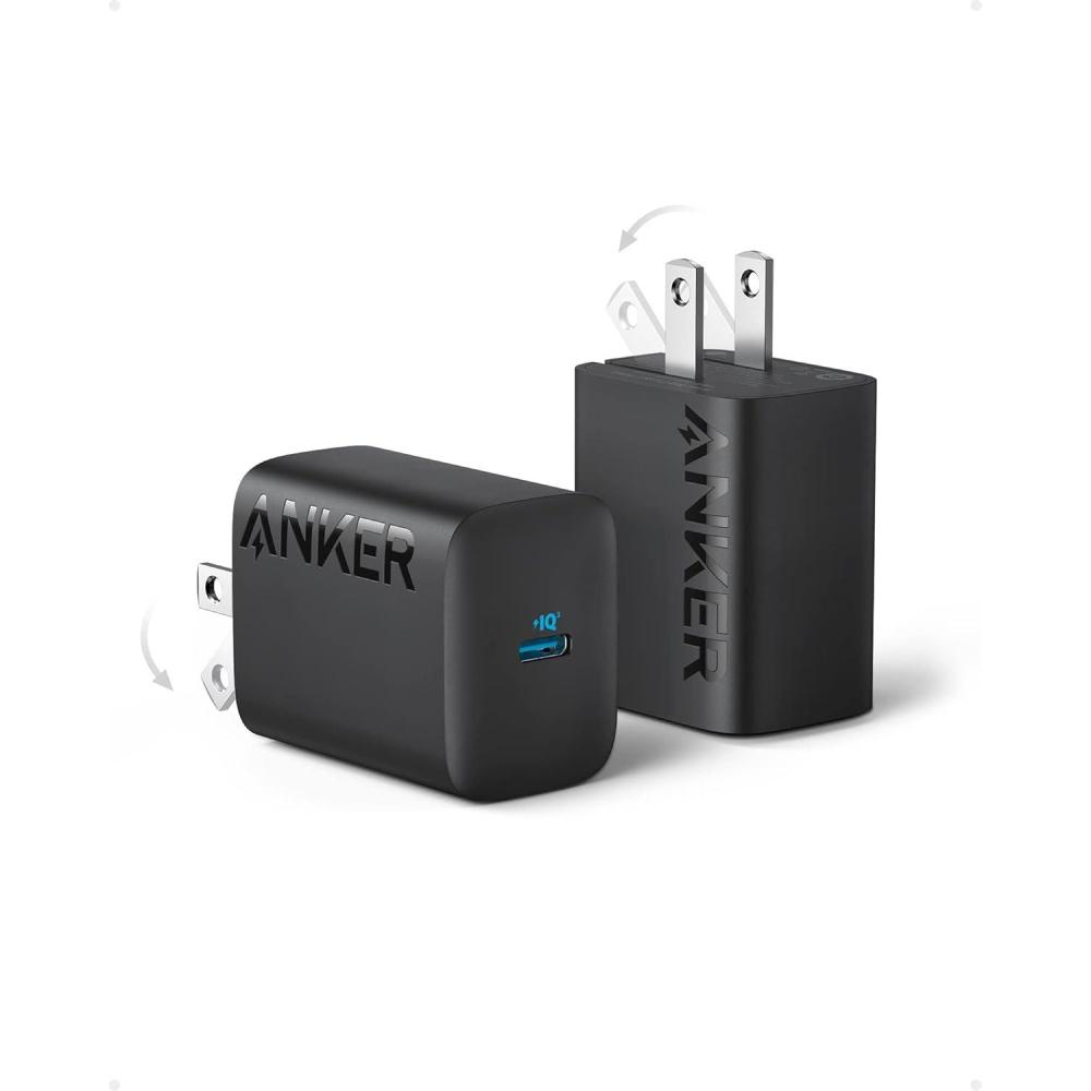 imageAnker 312 30W USBC Charger Charger Compact Foldable Design 2Pack 30W Fast Charger iPhone 141312 Series Samsung S23 MacBook Air Pixelbook iPad Pro More Cable Not Included WhiteBlack