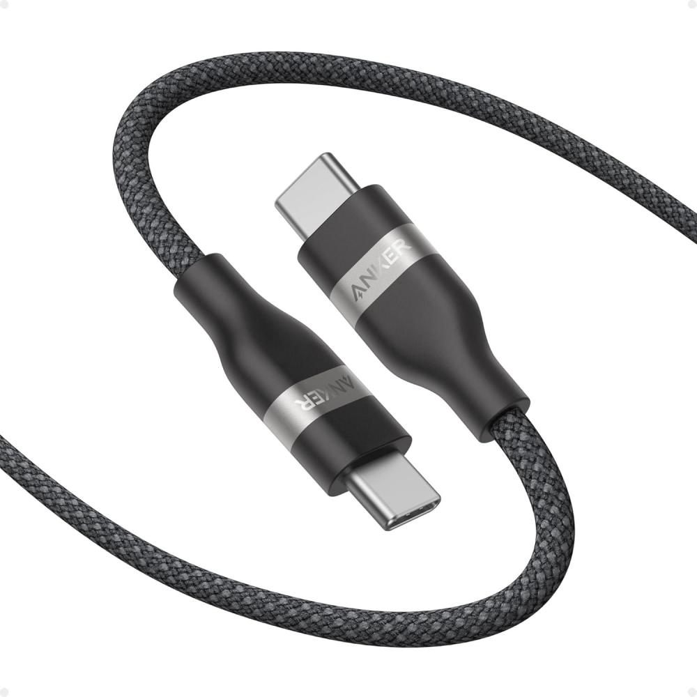 imageAnker Nano USB C Cable 240W 6FT Flexible MultiColor Braided Cord Fast Charging Type C Charger for iPhone 16 Series MacBook Pro and MoreBlackBlack