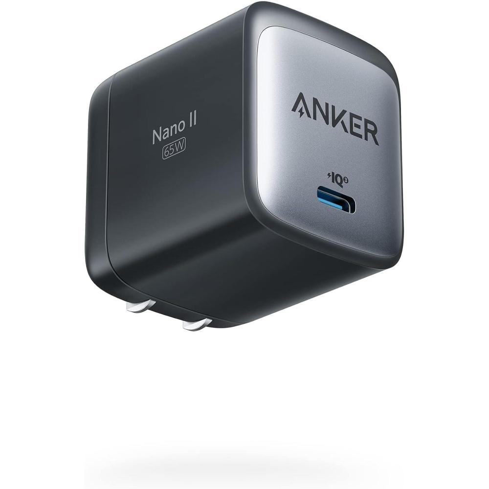 imageAnker Nano USB C Charger65W GaN II PPS Fast Compact Foldable Charger for MacBook Pro Galaxy Dell iPhone 15 iPad Pro and MoreCharger