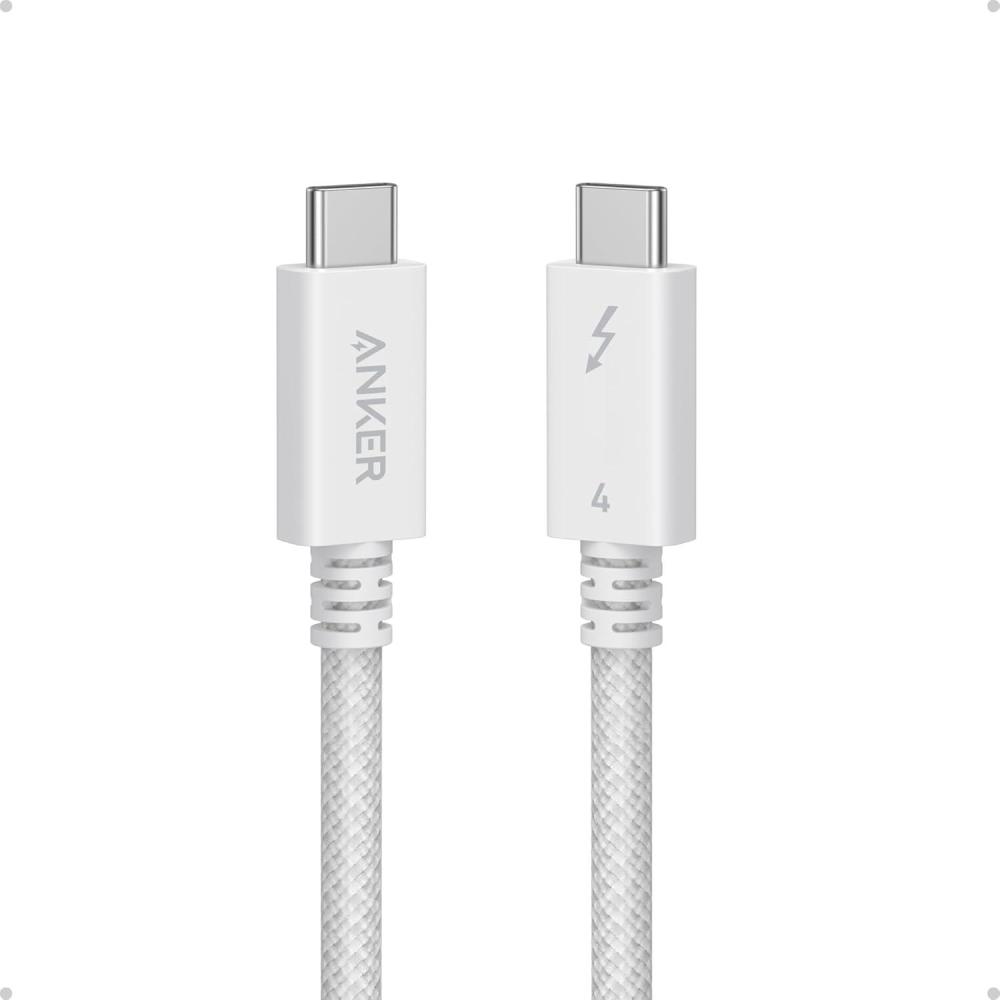 imageAnker Prime Thunderbolt 4 Cable 33 ft USB C to USB C Cable 240W Charging 40Gbps Data Transfer Supports 8K4K Displays for iPhone 16 Series MacBook Air iPad Samsung Thunderbolt 4CertifiedWhite