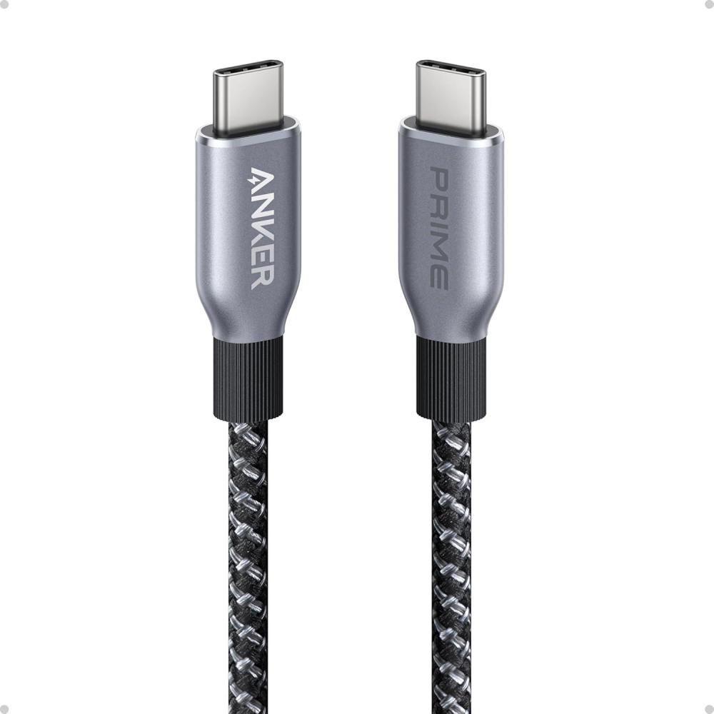 imageAnker Prime USB C to USB C Cable 240W Fast Charging Cord UpcycledBraided Nylon with 100Year Bend Durability for iPhone 16 Series MacBook Galaxy S246 FT1FT
