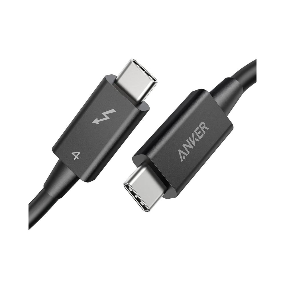 imageAnker Thunderbolt 4 Certified USB C to USB C Cable 8K4K Display40Gbps Compatible with USB4 Thunderbolt 43 for MacBook iPhone 16100W 23FT23FT