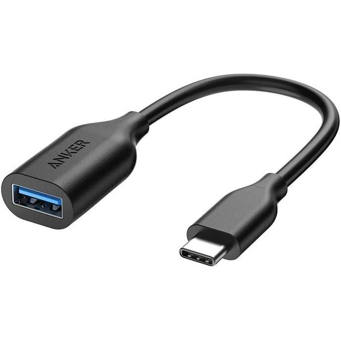 imageAnker USBC to USB31 Adapter USBC Male to USBA Female Uses USB OTG Technology Compatible with Samsung Galaxy Note 8 S8 S8 S9 iPad Pro 2018 Nexus 6P 5X LG V20 G5 and MoreUpgradeBlack