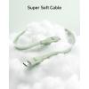Anker Nano USB C Cable, 240W 6FT Flexible Multi-Color Braided Cord, Fast Charging Type C Charger for iPhone 16 Series, MacBook Pro and More(Black)(Green)