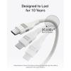 Anker Nano USB C Cable, 240W 6FT Flexible Multi-Color Braided Cord, Fast Charging Type C Charger for iPhone 16 Series, MacBook Pro and More(Black)(White)