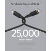 Anker USB C Cable, 100W Type C Flow Cord, Fast Charging for iPhone 16 Series, MacBook Pro 2020, and More (USB 2.0, 6FT, Black)(Black)