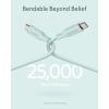 Anker USB C Cable, 100W Type C Flow Cord, Fast Charging for iPhone 16 Series, MacBook Pro 2020, and More (USB 2.0, 6FT, Black)(Green)