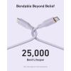Anker USB C Cable, 100W Type C Flow Cord, Fast Charging for iPhone 16 Series, MacBook Pro 2020, and More (USB 2.0, 6FT, Black)(Purple)