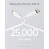 Anker USB C Cable, 100W Type C Flow Cord, Fast Charging for iPhone 16 Series, MacBook Pro 2020, and More (USB 2.0, 6FT, Black)(White)