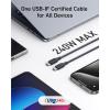Anker USB C Cable, 240W Bio-Braided Type C Fast Charge Cord for iPhone 16/16 Pro, MacBook Pro 2020, iPad Pro,and More(USB 2.0, 10FT, Ice Lake Blue)(Black)