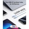 Anker USB C Cable, 240W Bio-Braided Type C Fast Charge Cord for iPhone 16/16 Pro, MacBook Pro 2020, iPad Pro,and More(USB 2.0, 10FT, Ice Lake Blue)(Blue)