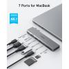 Anker USB C Hub for MacBook, 7-in-2 with 4K HDMI, Compatible with Thunderbolt 4, 1 Type C and 2 USB A Data Ports for MacBookPro 13 Inch, MacBookAir M1 / M2, and More