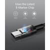 Anker USB C to USB C Cable (6FT, 2Pack), Type-C 100W Charger Cord Fast Charging for iPhone 16 Series,MacBook Pro 2020,Pixel and More(Silver)(Black)