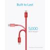 Anker USB C to USB C Cable (6FT, 2Pack), Type-C 100W Charger Cord Fast Charging for iPhone 16 Series,MacBook Pro 2020,Pixel and More(Silver)(Red)