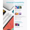 Anker USB C to USB C Cable, Type-C Charging Cord Fast Charge(10FT,100W), for iPhone 16/16 pro, MacBook and More(Black)(Silver)