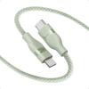 Anker Nano USB C Cable, 240W 6FT Flexible Multi-Color Braided Cord, Fast Charging Type C Charger for iPhone 16 Series, MacBook Pro and More(Black)(Green)