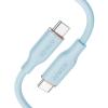 Anker USB C Cable, 100W Type C Flow Cord, Fast Charging for iPhone 16 Series, MacBook Pro 2020, and More (USB 2.0, 6FT, Black)(Blue)