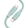 Anker USB C Cable, 100W Type C Flow Cord, Fast Charging for iPhone 16 Series, MacBook Pro 2020, and More (USB 2.0, 6FT, Black)(Green)