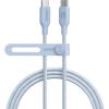 Anker USB C Cable, 240W Bio-Braided Type C Fast Charge Cord for iPhone 16/16 Pro, MacBook Pro 2020, iPad Pro,and More(USB 2.0, 10FT, Ice Lake Blue)(Blue)