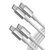 Anker USB C to USB C Cable (6FT, 2Pack), Type-C 100W Charger Cord Fast Charging for iPhone 16 Series,MacBook Pro 2020,Pixel and More(Silver)(Silver)