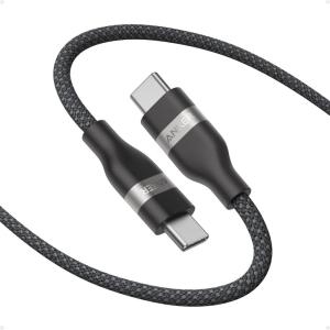 Anker Nano USB C Cable, 240W 6FT Flexible Multi-Color Braided Cord, Fast Charging Type C Charger for iPhone 16 Series, MacBook Pro and More(Black)(Black)