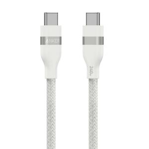 Anker Nano USB C Cable, 240W 6FT Flexible Multi-Color Braided Cord, Fast Charging Type C Charger for iPhone 16 Series, MacBook Pro and More(Black)(White)