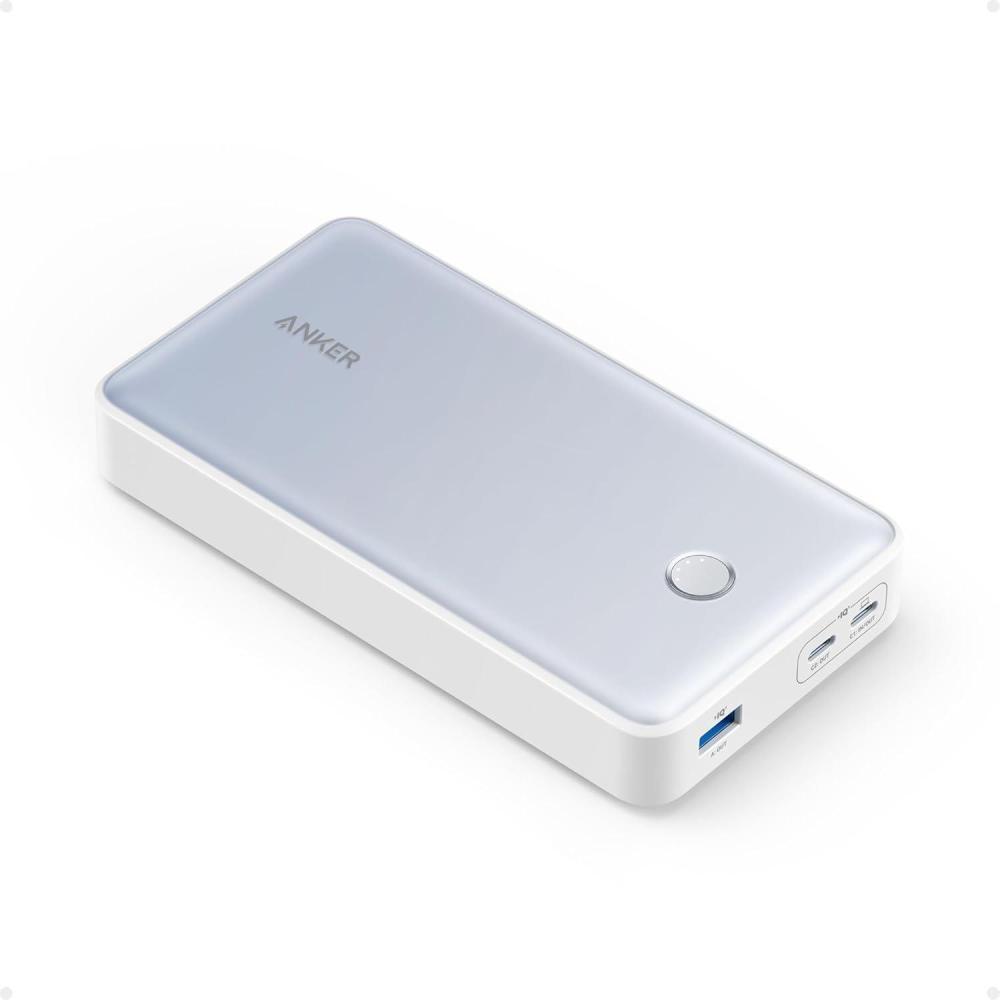 imageAnker Power Bank 24000mAh Portable Charger 65W Battery Pack PowerCore 24K for Laptop for MacBook iPad Pro iPhone 141516 Series Apple Watch Series 5White