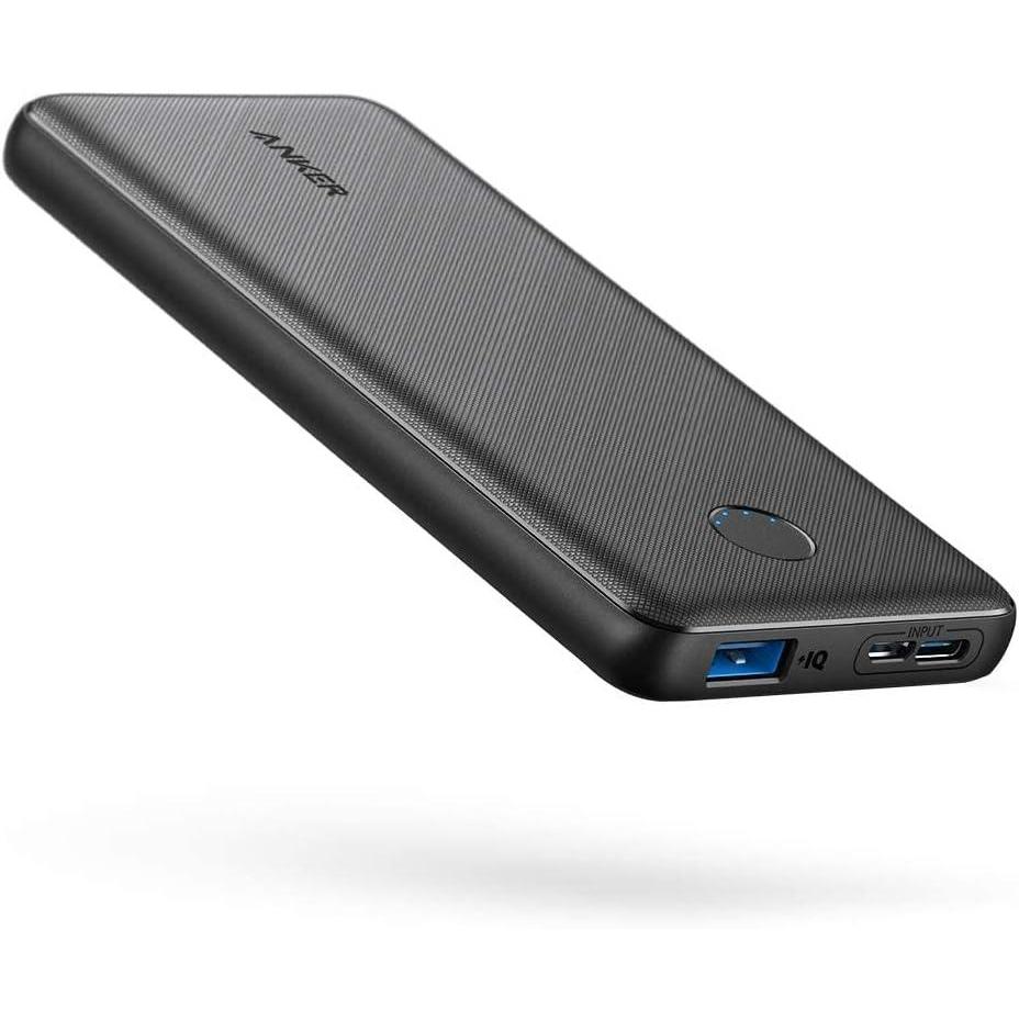 imageAnker Power BankPowerCore 10KCompact TravelReady 10000mAh Battery Pack with PowerIQ Charging Technology5V3A HighSpeed Charging for iPhoneiPadand More USBC Input and OutputBlack1packUSBC Input OnlyBlack