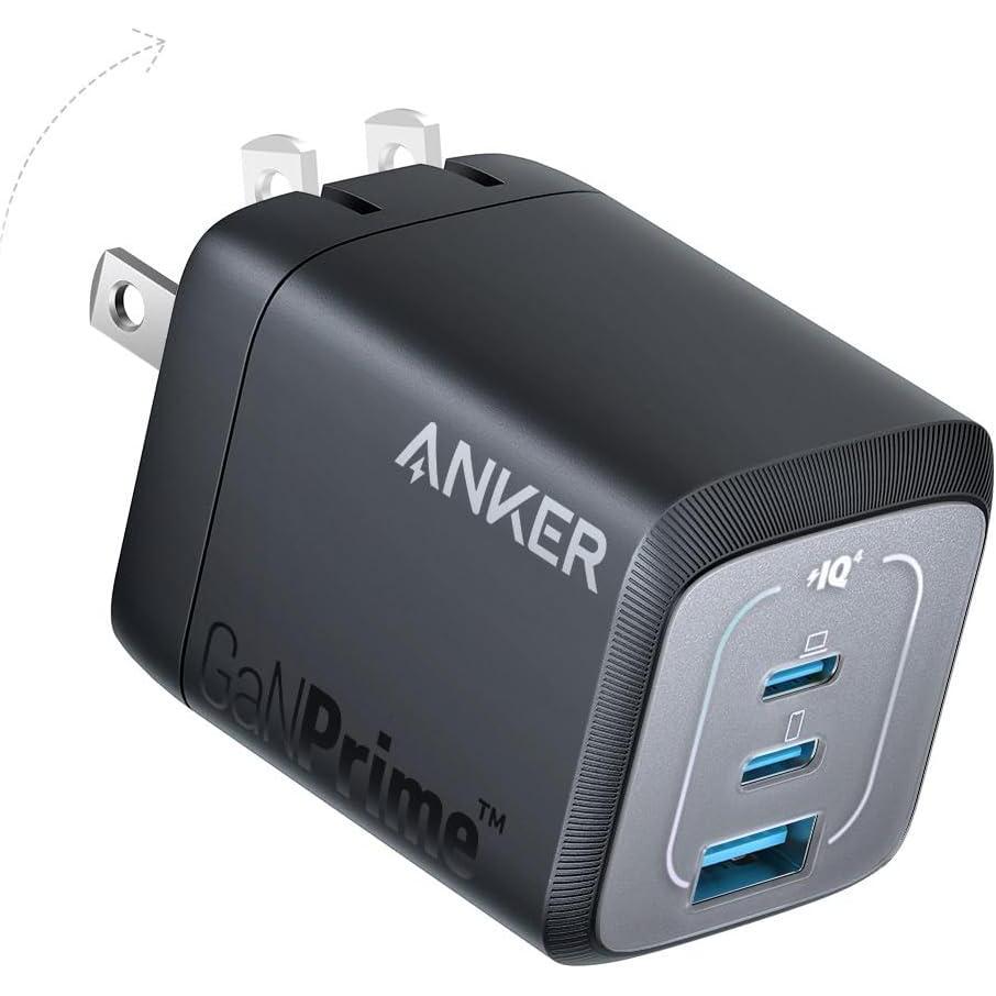 imageAnker Prime 67W USB C Charger Anker GaN 3Port Compact Fast PPS Wall Charger for MacBook ProAir Pixelbook iPad Pro iPhone 1615Pro Galaxy S25S24 Note20 Pixel Apple Watch