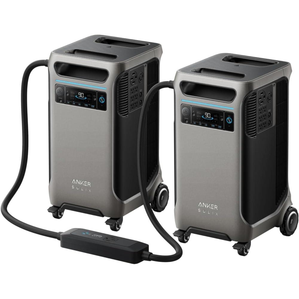 imageAnker SOLIX F3800 Portable Power Station 3840Wh LiFePO4 Batteries UltraHigh 6000W AC Output with 120V240V Solar Generator for Home Backup RVs Emergencies Power Outages and Outdoor CampingAnker SOLIX F38002Double Power Hub