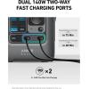 Anker SOLIX C200X Portable Power Station, 230.4Wh LiFePO4 Battery, 300W (600W Surge) Solar Generator, 140W Two-Way Fast Charging, For Outdoor Camping, Traveling, and Emergencies(C300 DC)