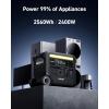 Anker SOLIX F2600 Solar Generator, 2560Wh Portable Power Station with LiFePO4 Batteries and 400W Solar Panel, GaNPrime Technology, 4 AC Outlets Up to 2400W for Home, Power Outages, Camping, and RVs