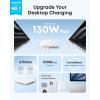 Anker Nano Charging Station, 130W Fast Charging, 6-Port Slim USB C Charger with 4 USB C, 2 USB A Ports, Compact, for iPhone 16, iPad, MacBook, Pixel, Galaxy, Home, Office and Travel (Non-Battery)(White)