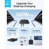 Anker Nano Charging Station, 130W Fast Charging, 6-Port Slim USB C Charger with 4 USB C, 2 USB A Ports, Compact, for iPhone 16, iPad, MacBook, Pixel, Galaxy, Home, Office and Travel (Non-Battery)(Black)