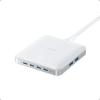 Anker Nano Charging Station, 130W Fast Charging, 6-Port Slim USB C Charger with 4 USB C, 2 USB A Ports, Compact, for iPhone 16, iPad, MacBook, Pixel, Galaxy, Home, Office and Travel (Non-Battery)(White)