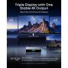 Anker Prime Docking Station (DL7400), 14-Port Triple Display with DisplayLink, 140W Max USB-C Port, Smart Display and Built-In Cooling Fan, Up to 8K, For macOS and Windows, DisplayLink Driver Required