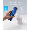 Anker Magnetic Wireless Charger, 2-in-1 Charging Station for Magsafe Wireless Charger with 20W USB-C Charger, for iPhone 14/14 Pro/14 Pro Max/13/13 Pro Max, AirPods Pro (Dolomite White)(Dolomite White)