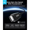 Anker Prime Thunderbolt 5 Cable, 1.7 FT USB C to USB C Cable, 240W Charging, 80Gbps Data Transfer, Up to 120Gbps Bandwidth, 8K/4K Displays, for iPhone 16, MacBook, and More (Thunderbolt 5-Certified)(3.3FT)