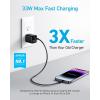 Anker USB C Charger Block, 33W 2 Port Compact Charger with Foldable Plug for iPhone 17/16 Series, Galaxy, and More (Cable Not Included, White)(Black)