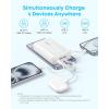 Anker Power Bank, 20,000mAh 30W Max Fast Portable Charger with Built-in USB-C and MFi Certified Lightning Cables, USB-C&A, Battery Pack for iPhone 17/16/15/14 Series, MacBook, Galaxy(C+C cable(White))