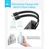 Anker Power Bank, 20,000mAh 30W Max Fast Portable Charger with Built-in USB-C and MFi Certified Lightning Cables, USB-C&A, Battery Pack for iPhone 17/16/15/14 Series, MacBook, Galaxy(C+L cable(Black))