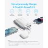 Anker Power Bank, 20,000mAh 30W Max Fast Portable Charger with Built-in USB-C and MFi Certified Lightning Cables, USB-C&A, Battery Pack for iPhone 17/16/15/14 Series, MacBook, Galaxy(C+L cable(Black))