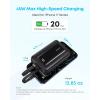 Anker Power Bank, 20,000mAh 30W Max Fast Portable Charger with Built-in USB-C and MFi Certified Lightning Cables, USB-C&A, Battery Pack for iPhone 17/16/15/14 Series, MacBook, Galaxy(C+C cable(Blue))