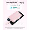 Anker Zolo Power Bank, 20,000mAh 30W High-Speed Portable Charger with Built-in C Cable, USB-C&A, Battery Pack for iPhone 16/15/15 Pro/15 Pro Max/15 Plus, MacBook, Galaxy, and More