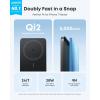 Anker Nano Power Bank, Ultra-Slim 5,000mAh Magnetic Battery Pack, Qi2 Certified 15W Max Ultra-Fast MagSafe-Compatible Portable Charger, Ergonomic Design, for iPhone Air/17/16/15 Series (Not for Pixel)(Black)