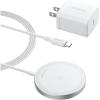Anker MagSafe Charger Pad, MagGo iPhone 16 Wireless Charging Pad, Qi2 Certified 15W Wireless Charger, Compatible with iPhone 16/16 Plus/16 Pro/16 Pro Max/15/14/13/12 Series (USB-C Adapter Included)(White)
