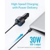 USB C Car Charger, Anker 42W PowerDrive Speed+ Duo, 2 Port USB Fast Car Adapter with one 30W PD Port for iPhone 12/pro/Max/11 / Pro / Max / XS/XR/X, iPad Pro, Macbook Pro/Air 2018, Pixel, Galaxy, LG, and More