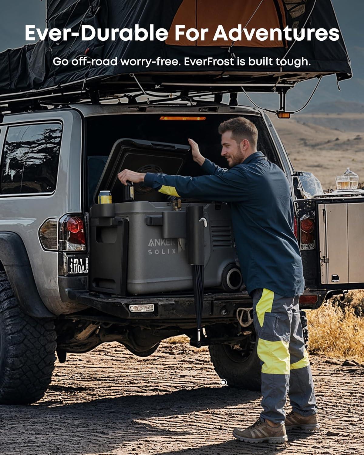 imageAnker SOLIX EverFrost 2 Road Trip Kit Includes Cup Holder Knife Holder and Rod Holder Compatible SOLIX EverFrost 2 40L58L Electric Cooler