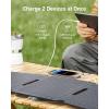 Anker Solix PS30 Solar Panel, 30W Foldable Portable Solar Charger, IP65 Water and Dust Resistance, Ultra-Fast Charging, Charges 2 Devices at Once, for Camping, Hiking, and Outdoor Activities.